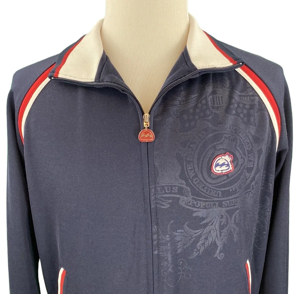 Billabong Navy Zip Up Track Jacket - Picture 2 of 16